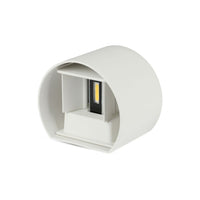 Lampada da parete da 6 W con corpo bianco bridglux rotondo rotondo IP65 4000K