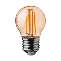 4W G45 Filamento Bulb Amber Cover 2200K E27