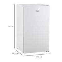 Frigo Portatile Elettrico 161W 47,5x44,2x84 cm 91L Termostato Regolabile Bianco