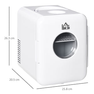 Frigo Portatile Elettrico 60W 25,8x20,5x26,3 cm 4L in ABS Bianco