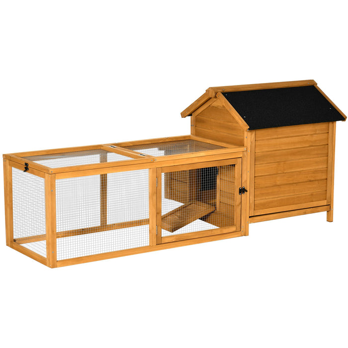 Pollaio Gabbia per Galline da Giardino 180x92x78 cm in Legno Giallo