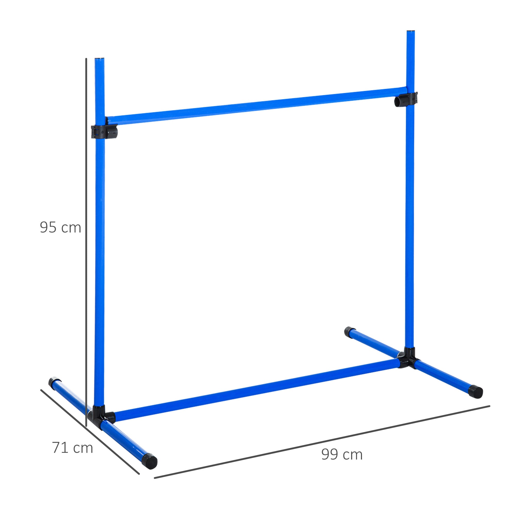 Set 4 Ostacoli 99x71x95 cm per Addestramento Cani