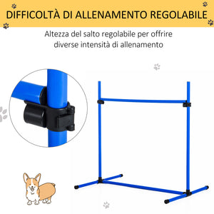 Set 4 Ostacoli 99x71x95 cm per Addestramento Cani