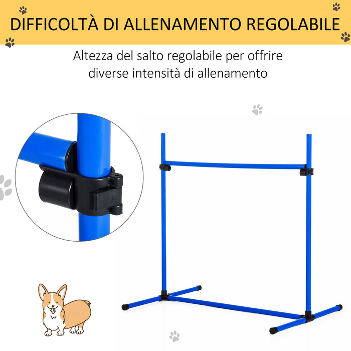 Set 4 Ostacoli 99x71x95 cm per Addestramento Cani