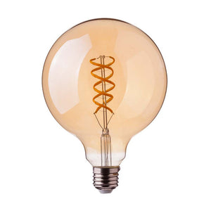 5W G95 Filamento Bulb 1800k Amber Glass