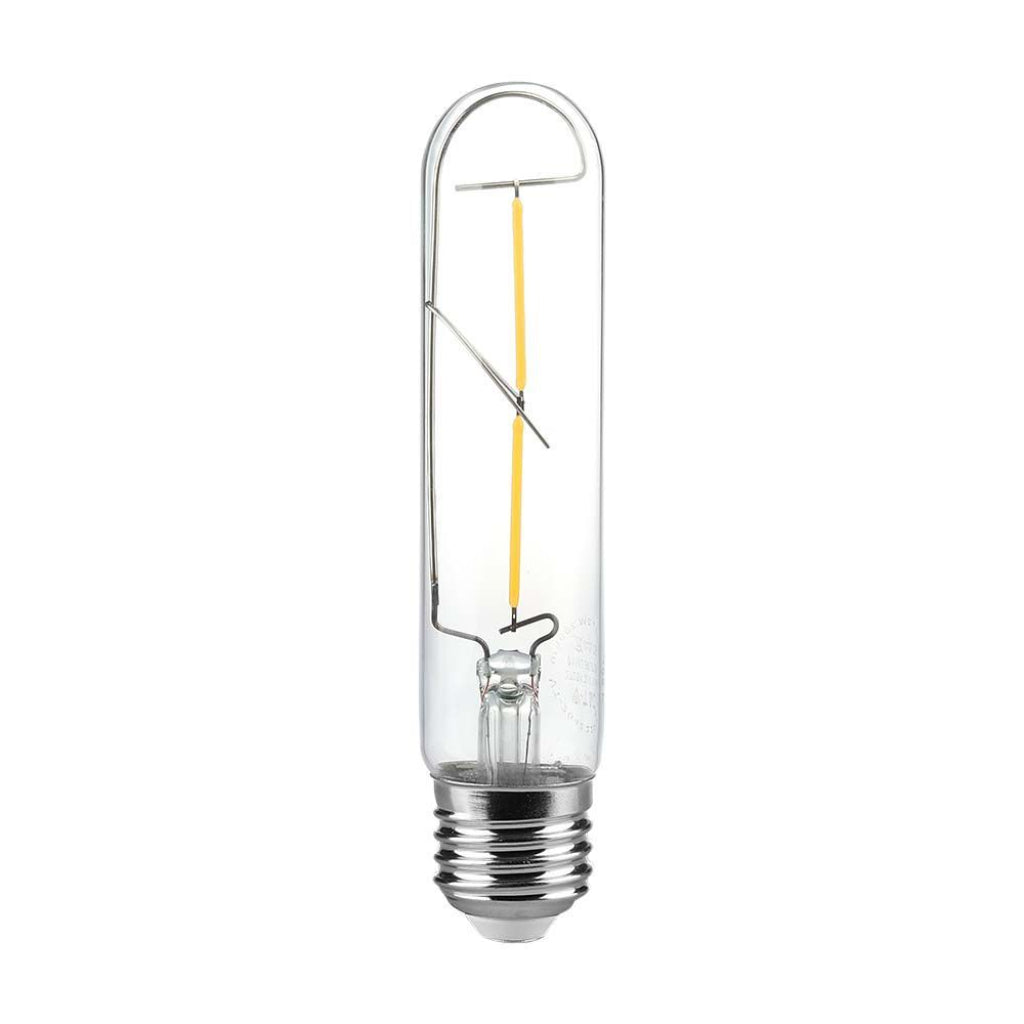 Bulbo filamento LED 2W T30 Glass chiaro 3000K E27