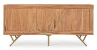 Credenza 3 Ante 160x40x76 cm in Legno Marrone