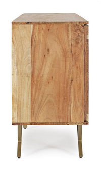 Credenza 3 Ante 160x40x76 cm in Legno Marrone