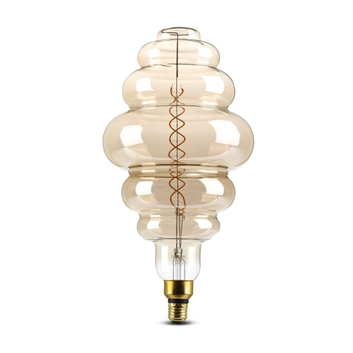 8W S200 LED Smoky /Double Filament Bulb 1800K E27 Dimmabile