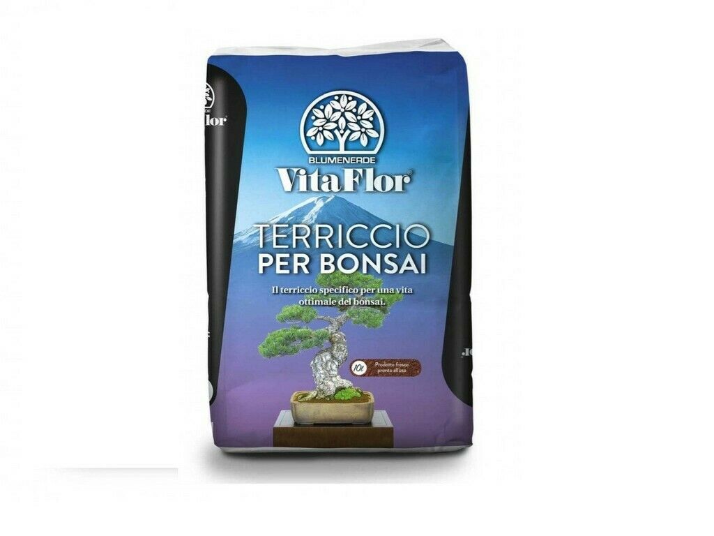 TERRICCIO terra specifico PER BONSAI alta qualità VITAFLOR LT 10 rinvaso