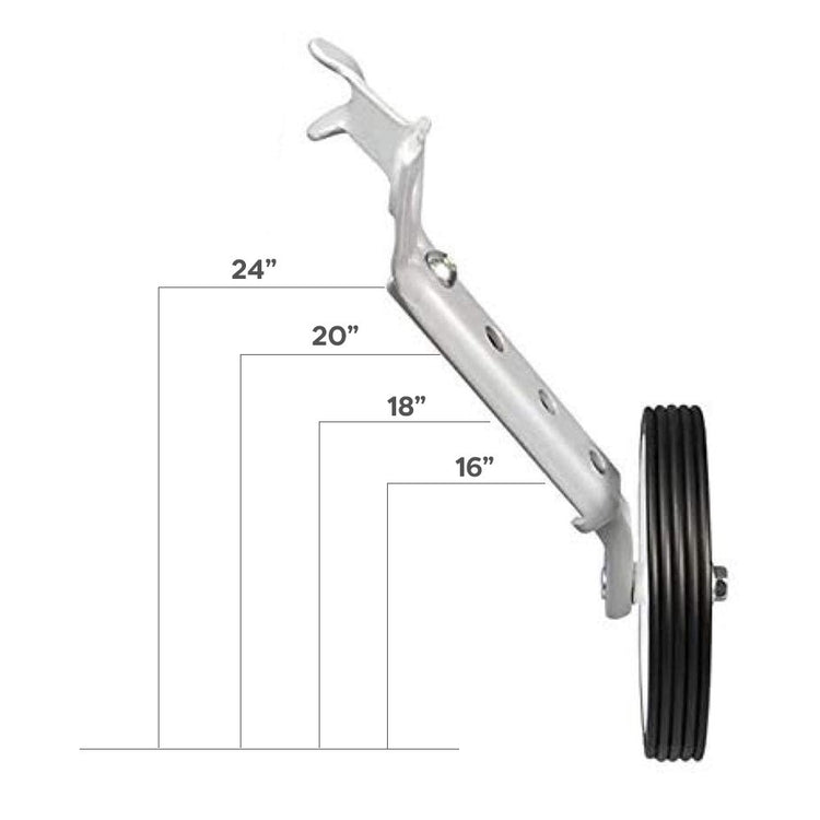 Coppia di Rotelle per Bicicletta Stabilizzatori Misura 16"-24"