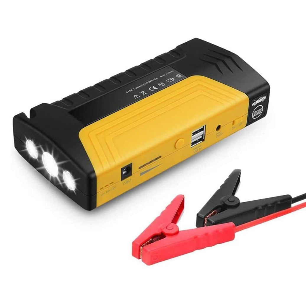 Jump Starter per Auto 300A 15000mAh Kit Emergenza Cavi Torcia Power Bank