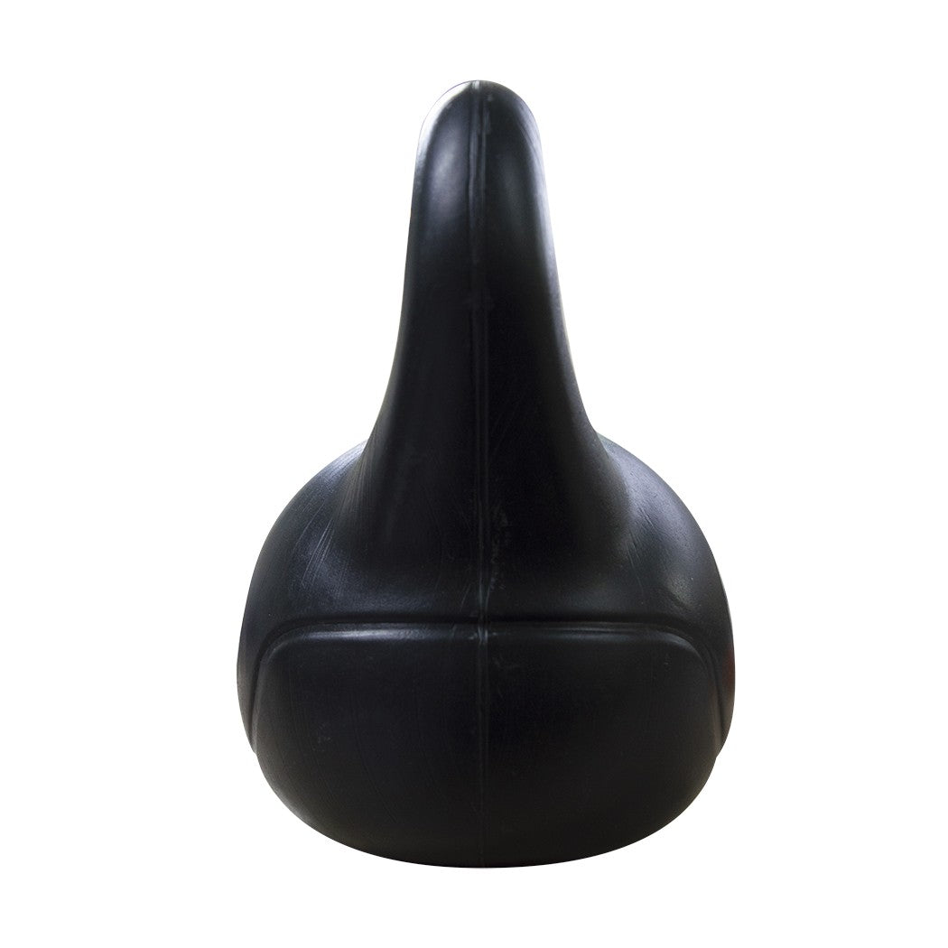 Kettlebell Fitness 4 Kg in PVC con Sabbia e Maniglia Nero