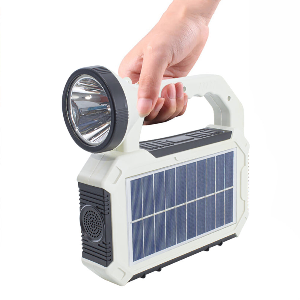 Lampada Portatile Luce d'Emergenza con Pannello Solare Multifunzione