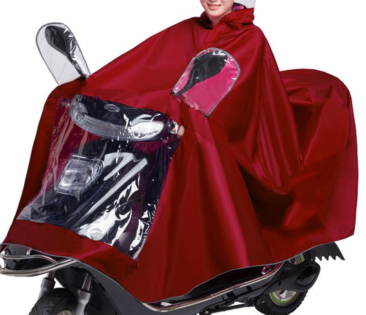 Mantellina impermeabile unisex per scooter moto catarifrangente universale Rosso