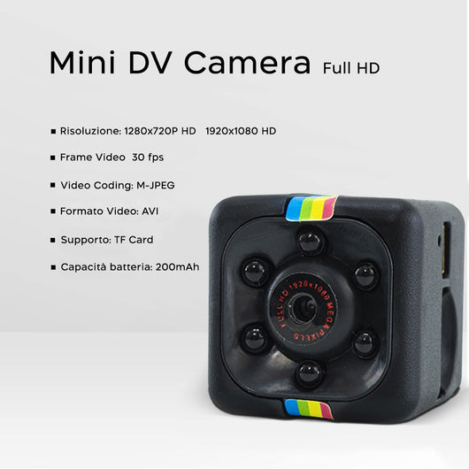 Mini Videocamera Nascosta 1080P HD con Visione Notturna Micro Telecamera