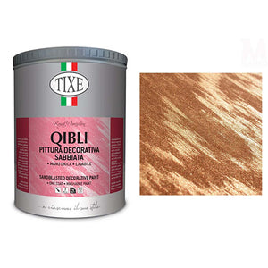 Pittura decorativa effetto sabbiato metallizzato Finitura lavabile Tixe Qibli Rame/1 lt