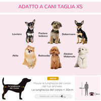 Borsa Trasportino 50x35x36 cm per Cani e Gatti 2 Porte Rosa