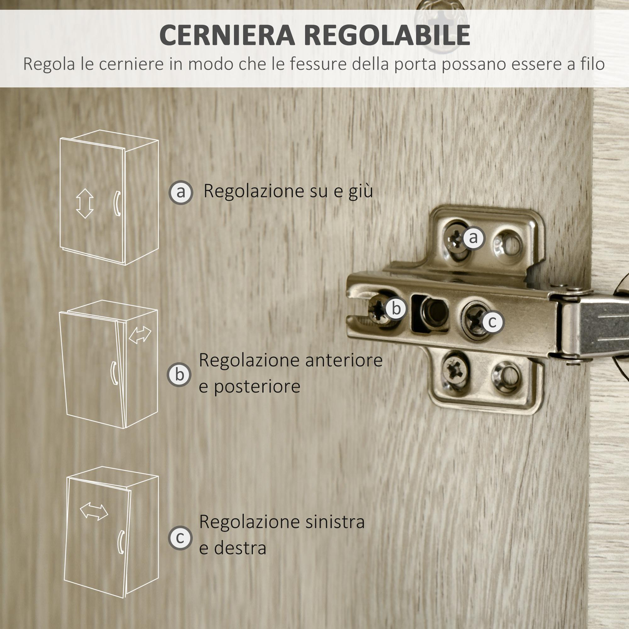 Mobile a Colonna per Bagno 34x34x150 cm 2 Ante 1 Cassetto Color Legno