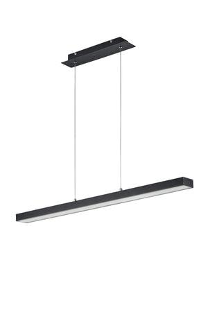 Lampada a Sospensione da Interno a LED in Alluminio Nero Opaco