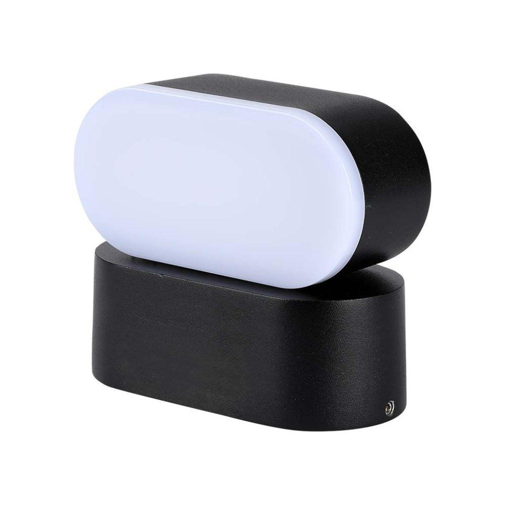 6W LED Wall Light Black Body Body IP65 Movable 4000K