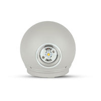 Lude led da parete per esterno da 4W IP65 3000K colore grigio chiaro