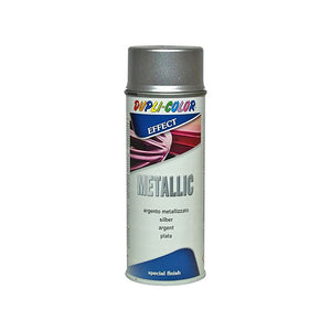 Smalto Vernice Spray 400 Ml Colore Argento Metallizzato Rapida Essiccazione Con Speciali Pigmenti Ad Effetto-Duplicolor