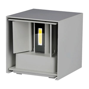 Lampada a parete a LED da 11 W con bridgelux grigio da 3000k quadrati da 3000k