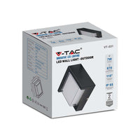 Luce a parete LED da 7W Light Sami-frame Black Square 3000K