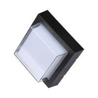 Luce a parete LED da 7W 3000K IP65 Black Square IP65