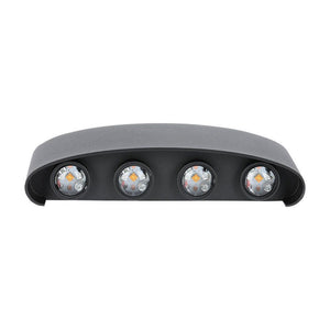 7W LED Wall Light Sand Black IP65 3000K