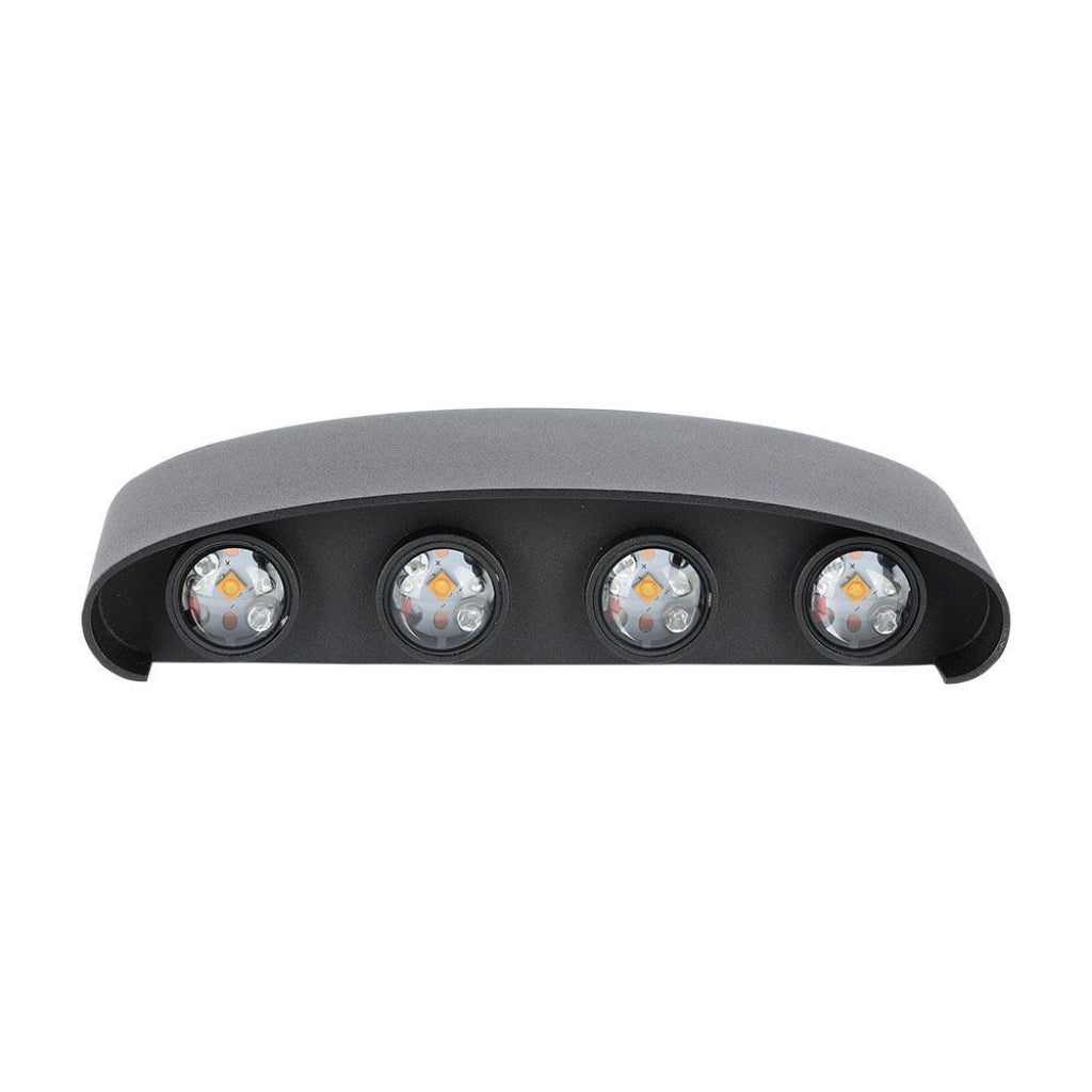 7W LED Wall Light Light Sand Black IP65 4000K