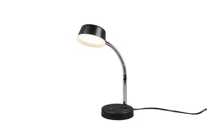 Lampada tavolo da Interno a LED in Plastica Nero