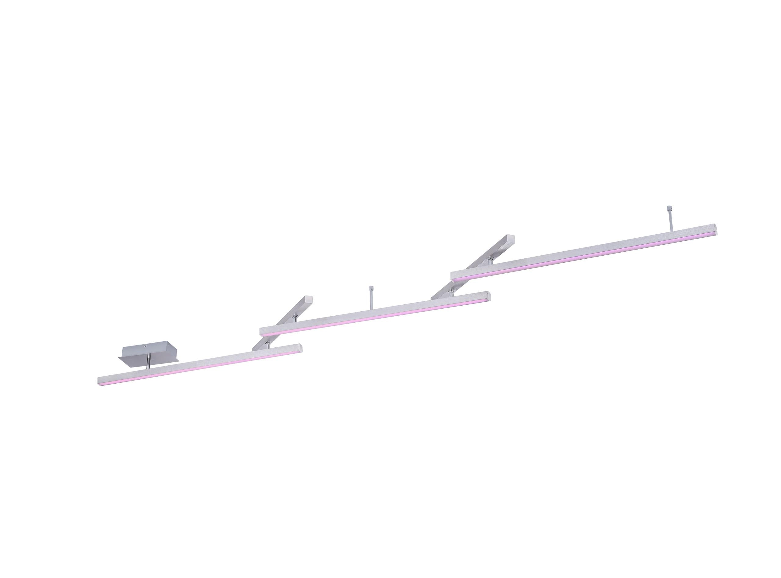 Plafoniera da Interno a LED in Metallo Nickel Opaco