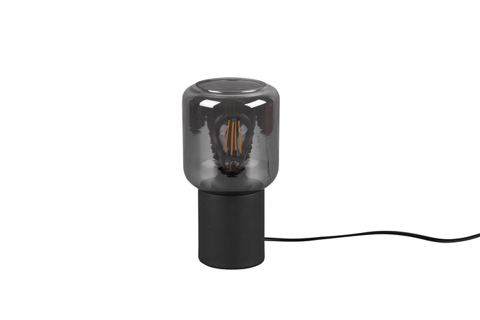 Lampada tavolo da Interno a LED in Metallo Nero Opaco