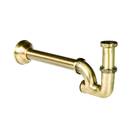 Sifone design per lavabo sospeso finitura bronzo Porta & Bini