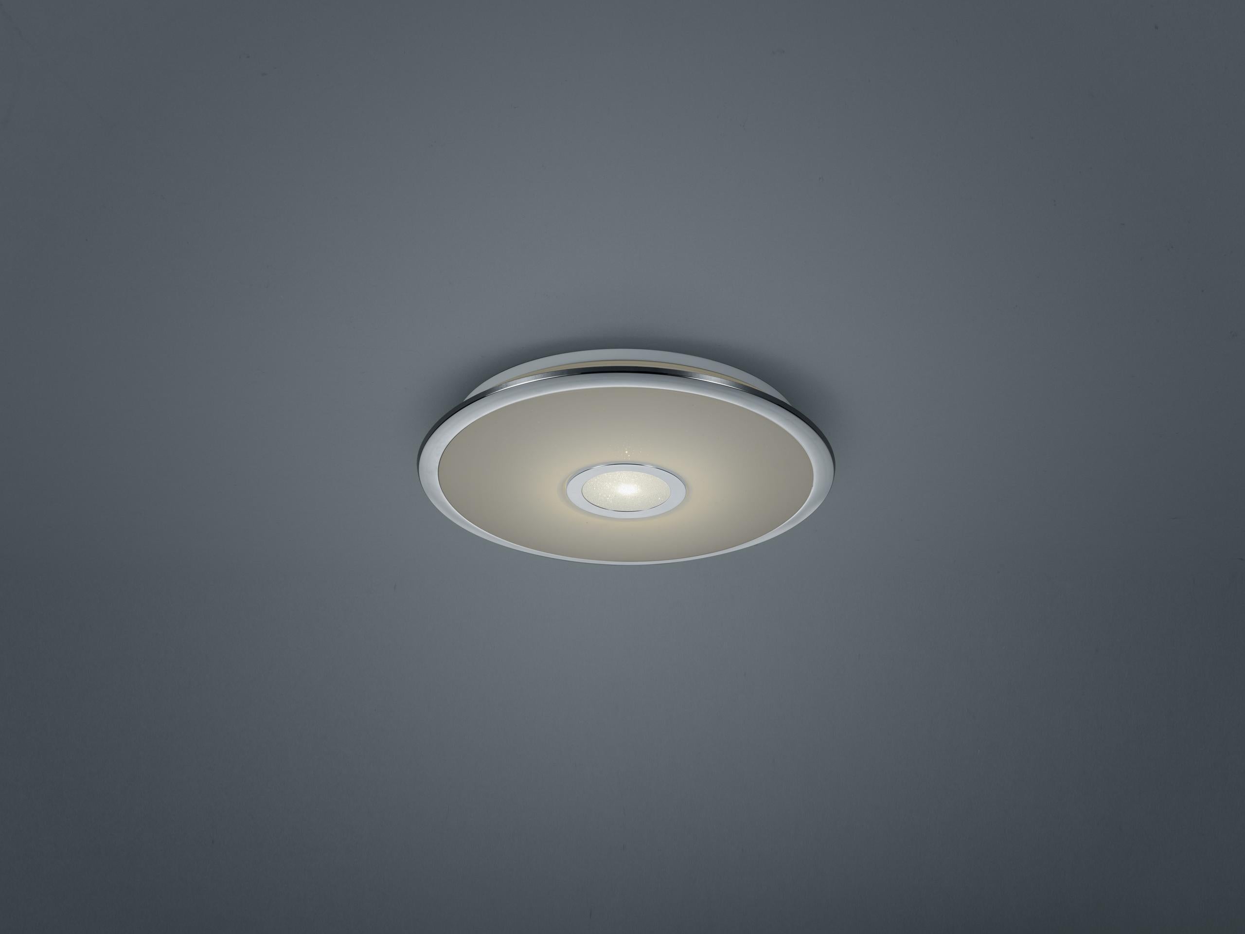 Plafoniera da Interno a LED in Plastica Cromo