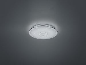 Plafoniera da Interno a LED in Plastica Cromo