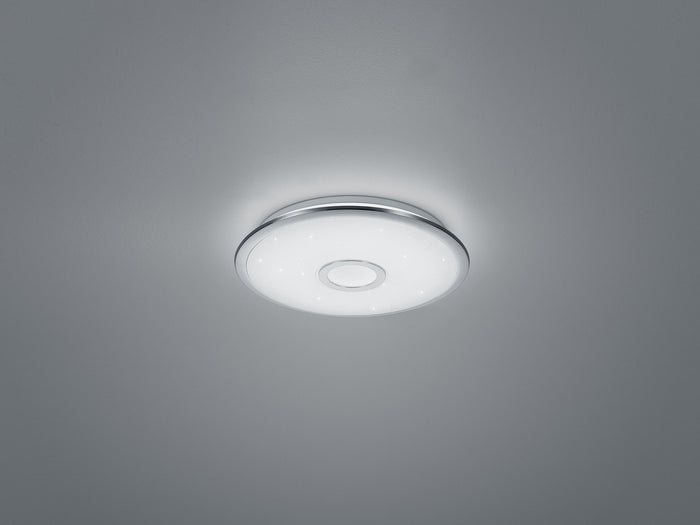 Plafoniera da Interno a LED in Plastica Cromo