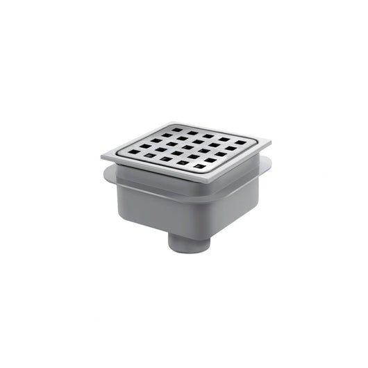 Piletta in abs con griglia in acciaio inox 10x10