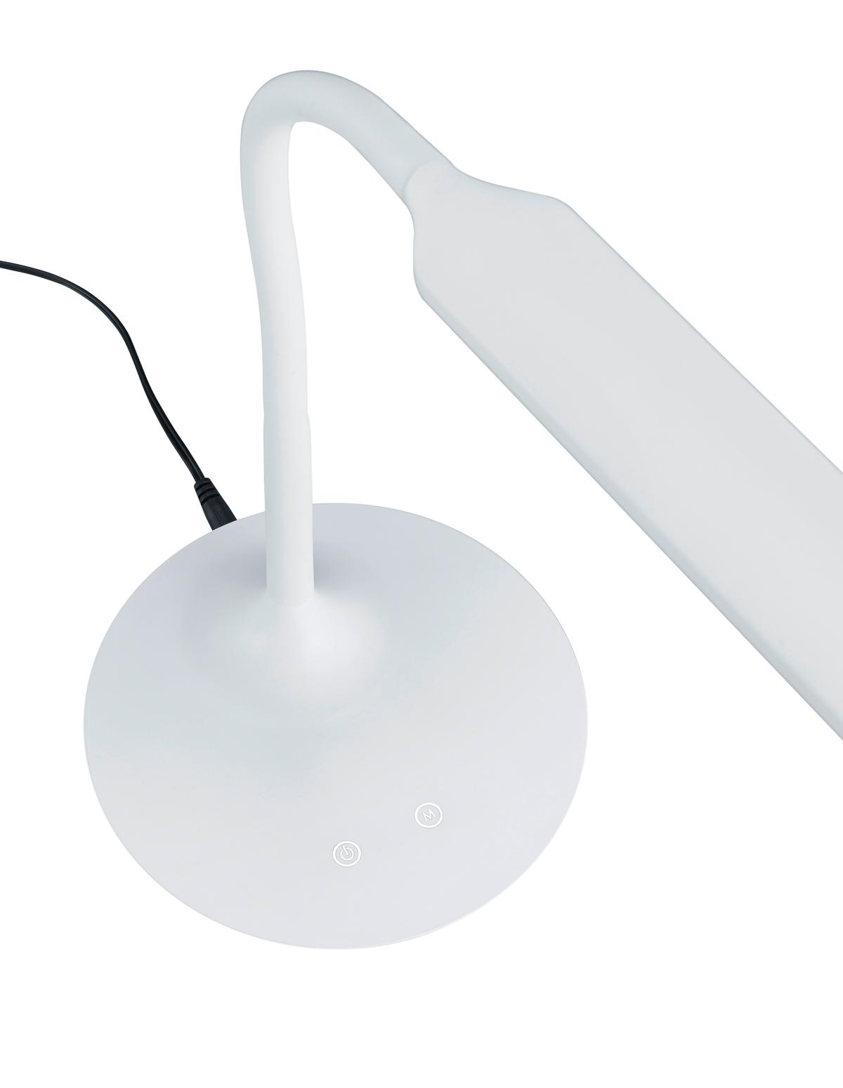 Lampada tavolo da Interno a LED in Plastica Bianco Opaco