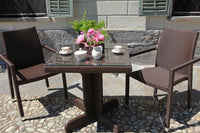 Sedia da Giardino 60x61xh88 cm in Polyrattan Adila Noce