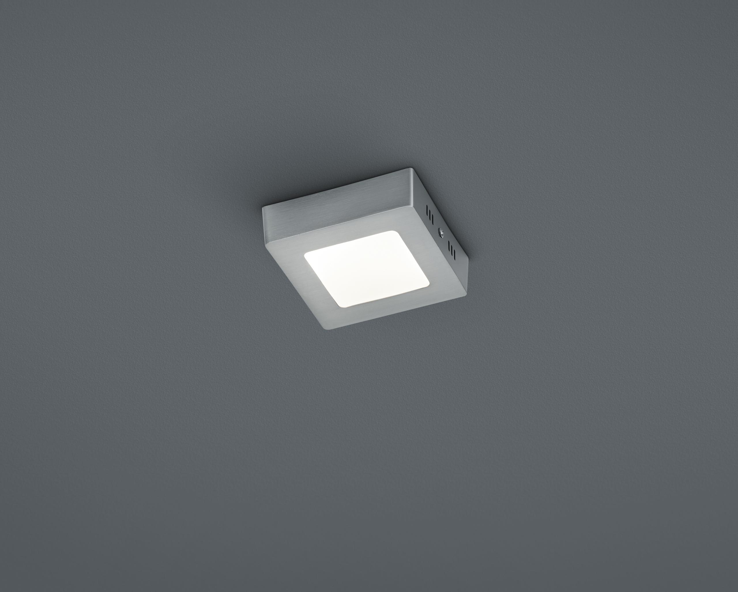 Plafoniera da Interno a LED in Alluminio Nickel Opaco