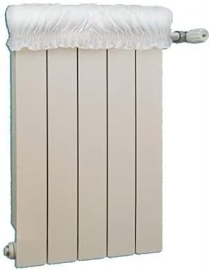 Copritermosifone Stoffa In Cotone Copricalorifero Elasticizzato Bianco 50 x 70 cm