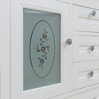 Mobile bagno provenzale shabby chic in legno bianco