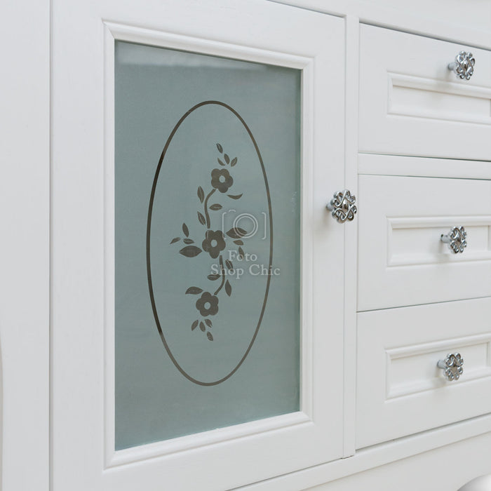 Mobile bagno provenzale shabby chic in legno bianco