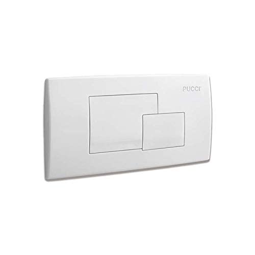 Placca scarico cassetta incasso eco bianca 80005410 pucci 5410