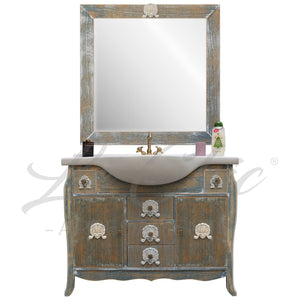 Mobile bagno shabby chic stile provenzale 108 cm