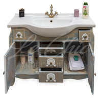 Mobile bagno shabby chic stile provenzale 108 cm