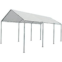 GAZEBO DA GIARDINO "NAMPA" 3x6m TELAIO IN METALLO COPERTURA IN POLIESTERE BIANCO LIF